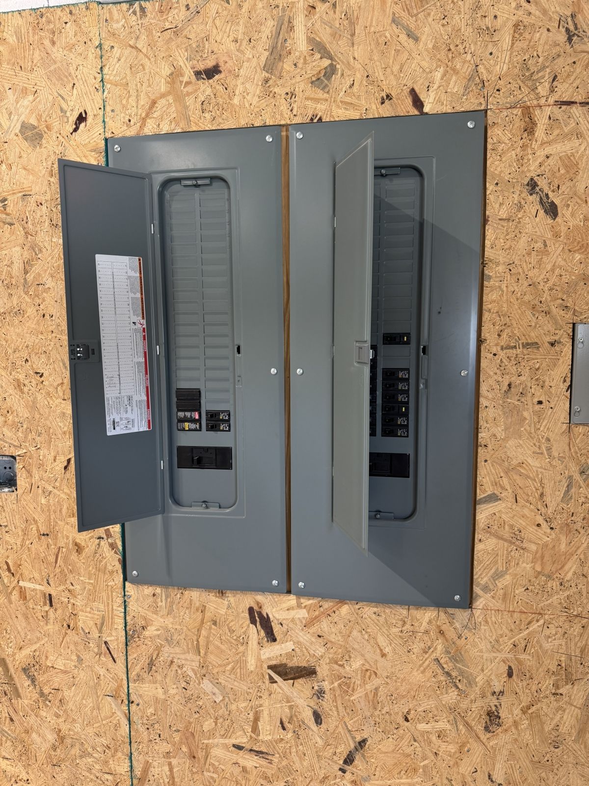 Finished electrical panel upgrade in a Middle Tennessee home
